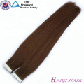 Vente chaude Alibaba Grand Stock Direct Usine Bleu Colle Ruban Remy Bande Extensions de Cheveux